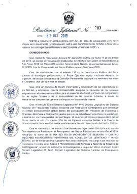 Resolución Jefatural N° 203-2019-AGN/J