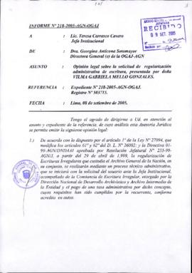 INFORME 218-2005-AGN-OGAJ