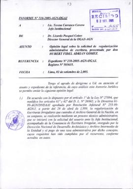 INFORME 210-2005-AGN-OGAJ