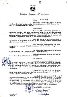 Resolución Directoral N° 51-87-AGN-OA