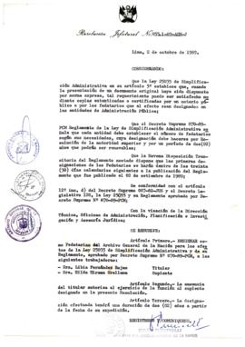 Resolución Jefatural N° 055-1-1989/AGN/J