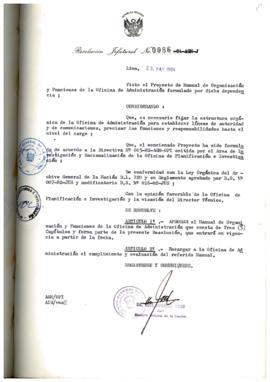 Resolución Jefatural N° 086-1984/AGN/J