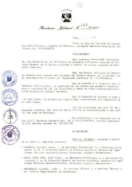 Resolución Jefatural N° 169-1988/AGN/J