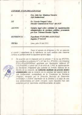 INFORME 119-2001-AGN-OGAJ