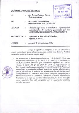 INFORME 309-2005-AGN-OGAJ