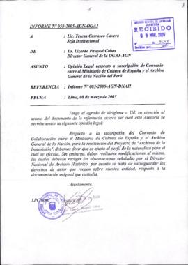 INFORME 058-2005-AGN-OGAJ