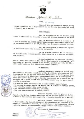 Resolución Jefatural N° 059-1988/AGN/J