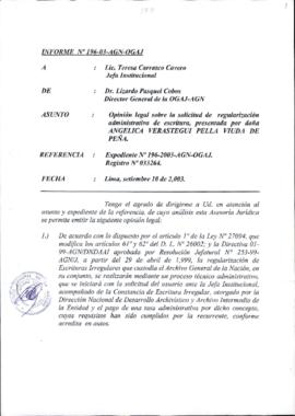 INFORME 196-2003-AGN-OGAJ