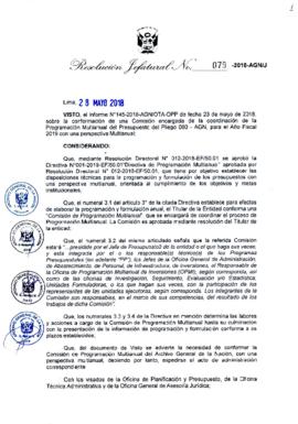 Resolución Jefatural N° 079-2018-AGN/J