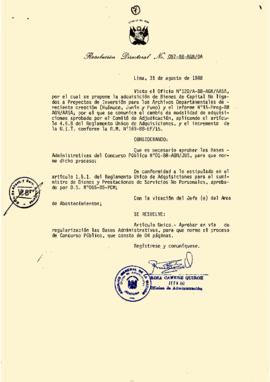 Resolución Directoral N° 057-88-AGN/OA