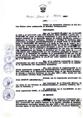 Resolución Jefatural N° 098-1987/AGN/J