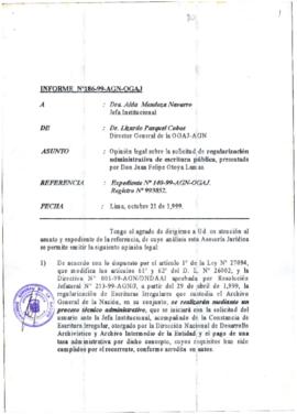 INFORME 186-99-AGN-OGAJ