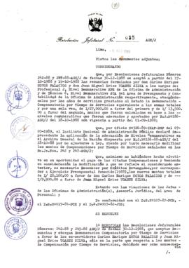 Resolución Jefatural N° 035-1989/AGN/J