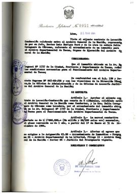 Resolución Jefatural N° 051-1984/AGN/J
