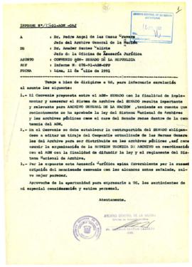 INFORME 132-91-AGN/OAJ
