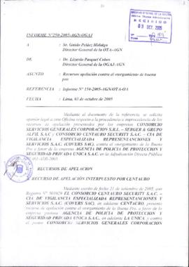 INFORME 250-2005-AGN-OGAJ