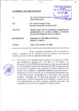 INFORME 339-2006-AGN/OGAJ
