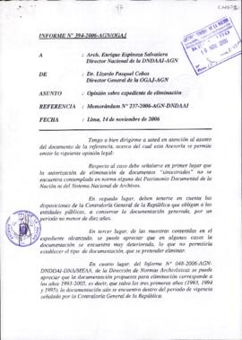 INFORME 394-2006-AGN/OGAJ