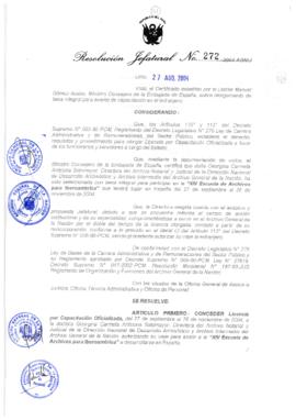Resolución Jefatural N° 272-2004-AGN/J