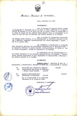 Resolución Directoral N° 118-83-AGN/OA
