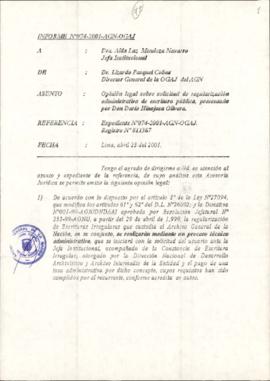 INFORME 074-2001-AGN-OGAJ