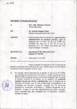 INFORME 094-99-AGN-OGAJ