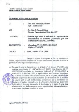 INFORME 232-2000-AGN-OGAJ