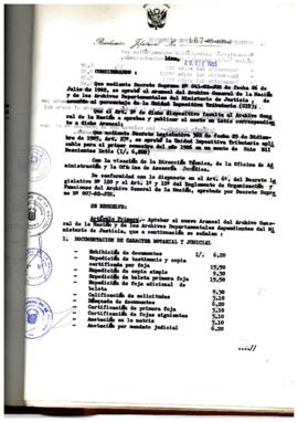Resolución Jefatural N° 167-1985/AGN/J