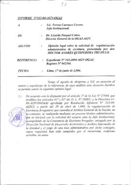 INFORME 162-2004-AGN-OGAJ