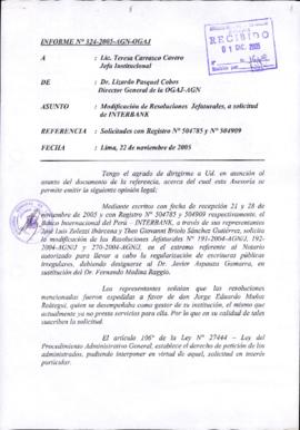 INFORME 324-2005-AGN-OGAJ
