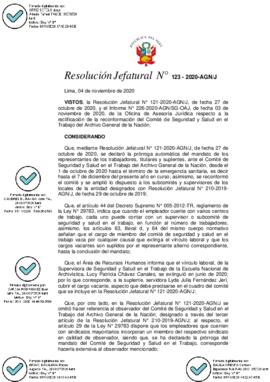 Resolución Jefatural N° 123-2020-AGN/J