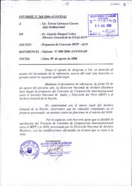 INFORME 260-2006-AGN/OGAJ