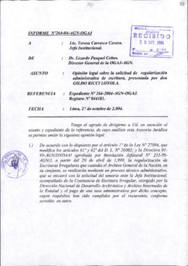 INFORME 264-2004-AGN-OGAJ