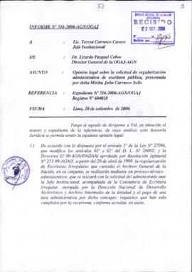 INFORME 316-2006-AGN/OGAJ
