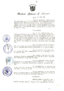 Resolución Jefatural N° 059-1993/AGN/J