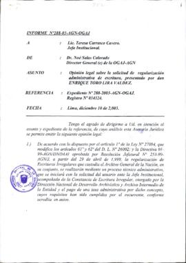 INFORME 288-2003-AGN-OGAJ
