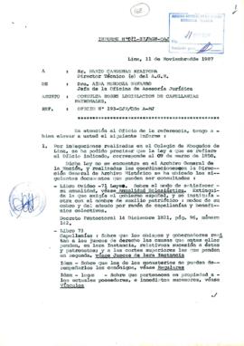 INFORME 022-87/AGN-JOAJ