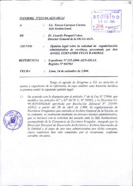 INFORME 235-2004-AGN-OGAJ