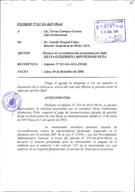 INFORME 267-2004-AGN-OGAJ