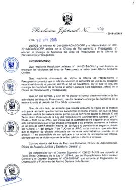 Resolución Jefatural N° 298-2018-AGN/J