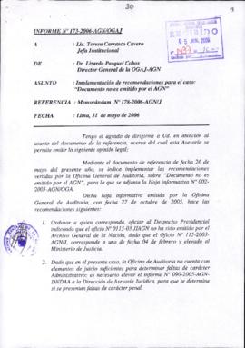 INFORME 173-2006-AGN/OGAJ