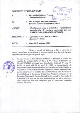 INFORME 127-2005-AGN-OGAJ
