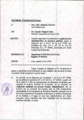 INFORME 133-99-AGN-OGAJ