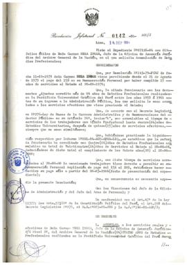 Resolución Jefatural N° 142-1984/AGN/J