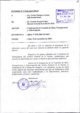 INFORME 274-2004-AGN-OGAJ