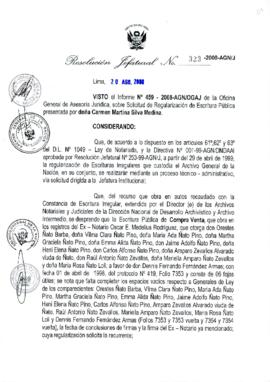 Resolución Jefatural N° 323-2008-AGN/J