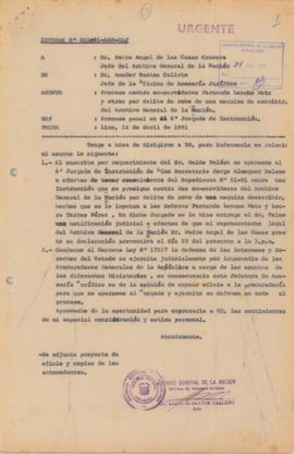 INFORME 081-91-AGN/OAJ