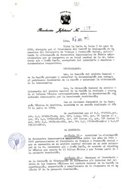 Resolución Jefatural N° 127-1990/AGN/J
