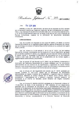 Resolución Jefatural N° 368-2013-AGN/J