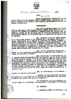 Resolución Jefatural N° 111-1986/AGN/J